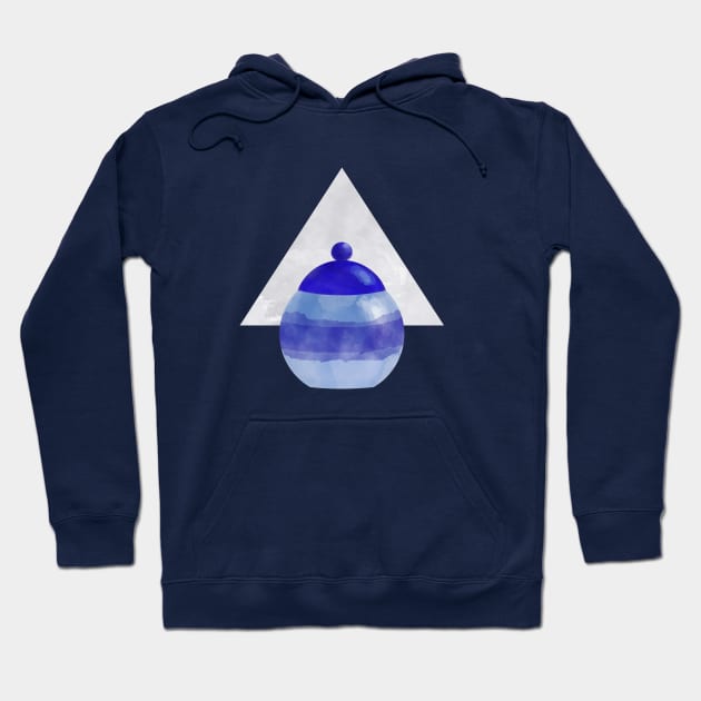 Blue Jar Art Hoodie by ArtsByNaty